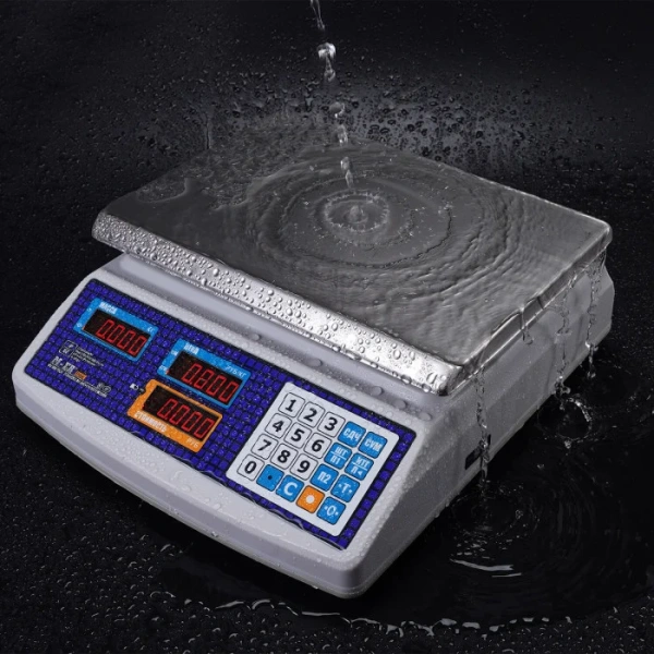 Весы торговые MERTECH M-ER 329 AC-15.2 IP68 "Fisher" LED (300х220 мм, АКБ до 4 мес.)